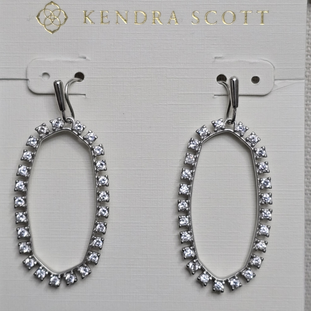 Kendra Scott Elle Open Frame Crystal Drop Earrings